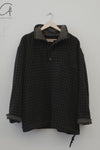 AVIVA JIFEI XUE 24 Autumn and Winter Pullover High Neck Fleece Top AJX-FW24-PHFT-CWC-MTGW Charcoal Plaid